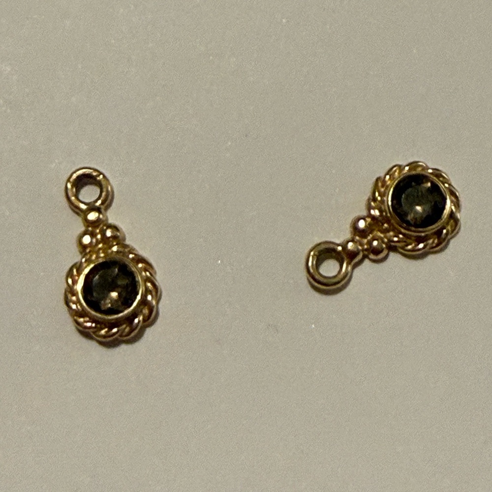 Pandora 14k gold charm earrings